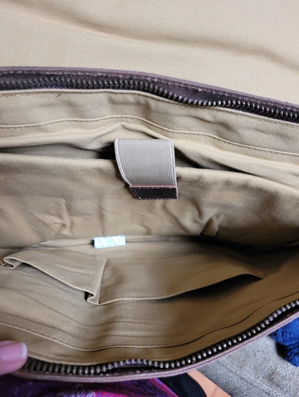 New Newhey Brown Canvas Messanger Bag